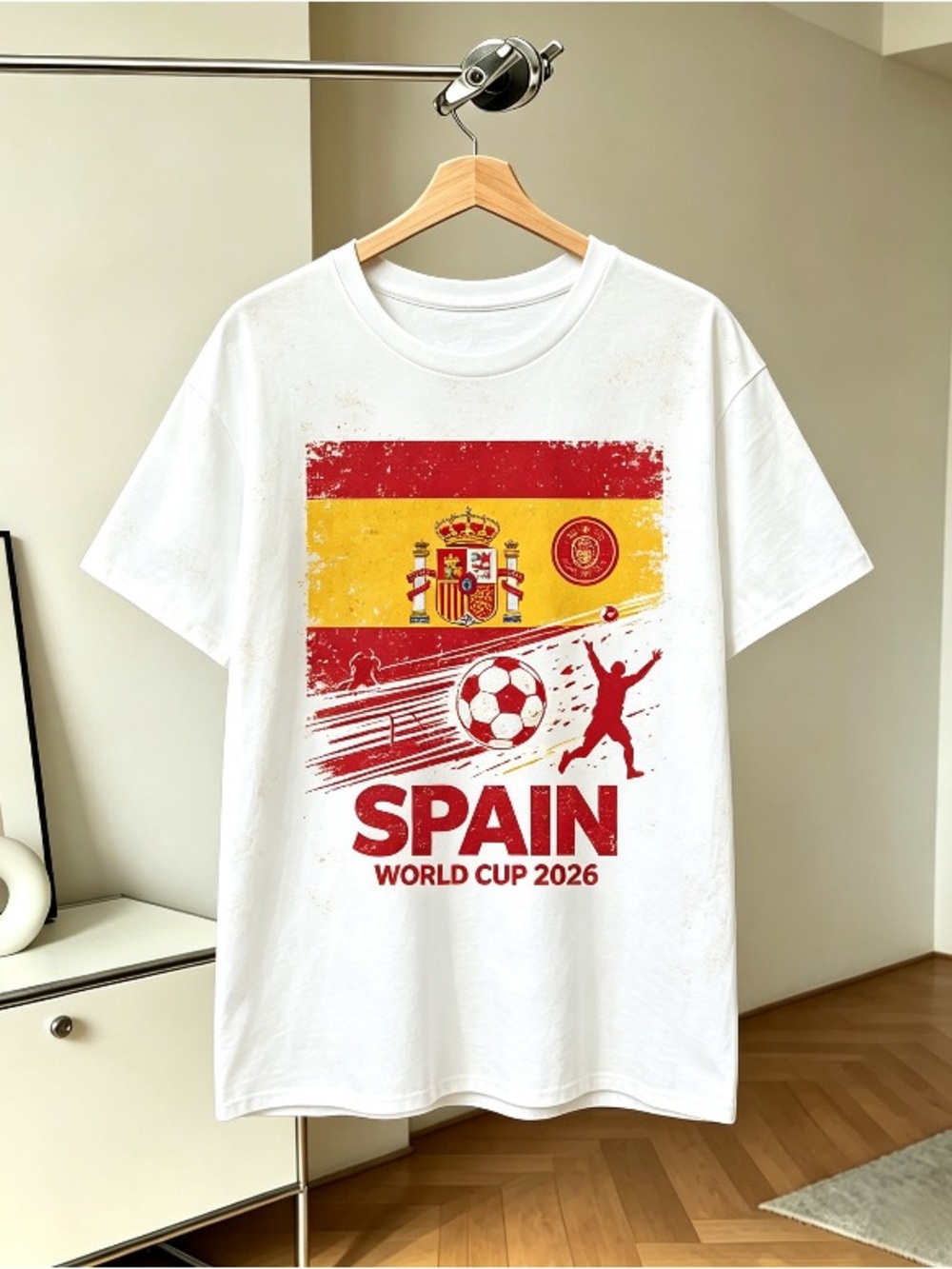 SPAIN - NEW World Cup 2026 Football Soccer Fans T-Shirt Tee Shirt